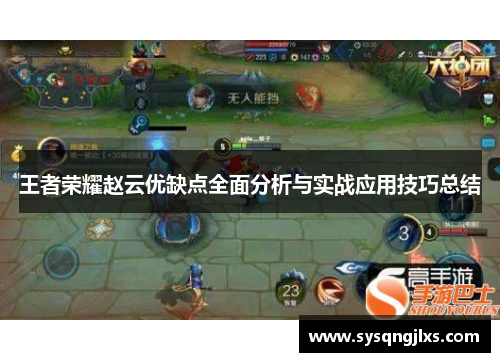 王者荣耀赵云优缺点全面分析与实战应用技巧总结