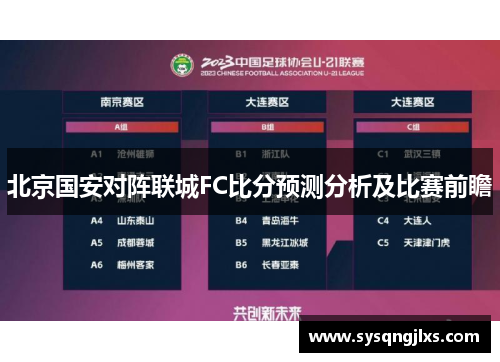 北京国安对阵联城FC比分预测分析及比赛前瞻